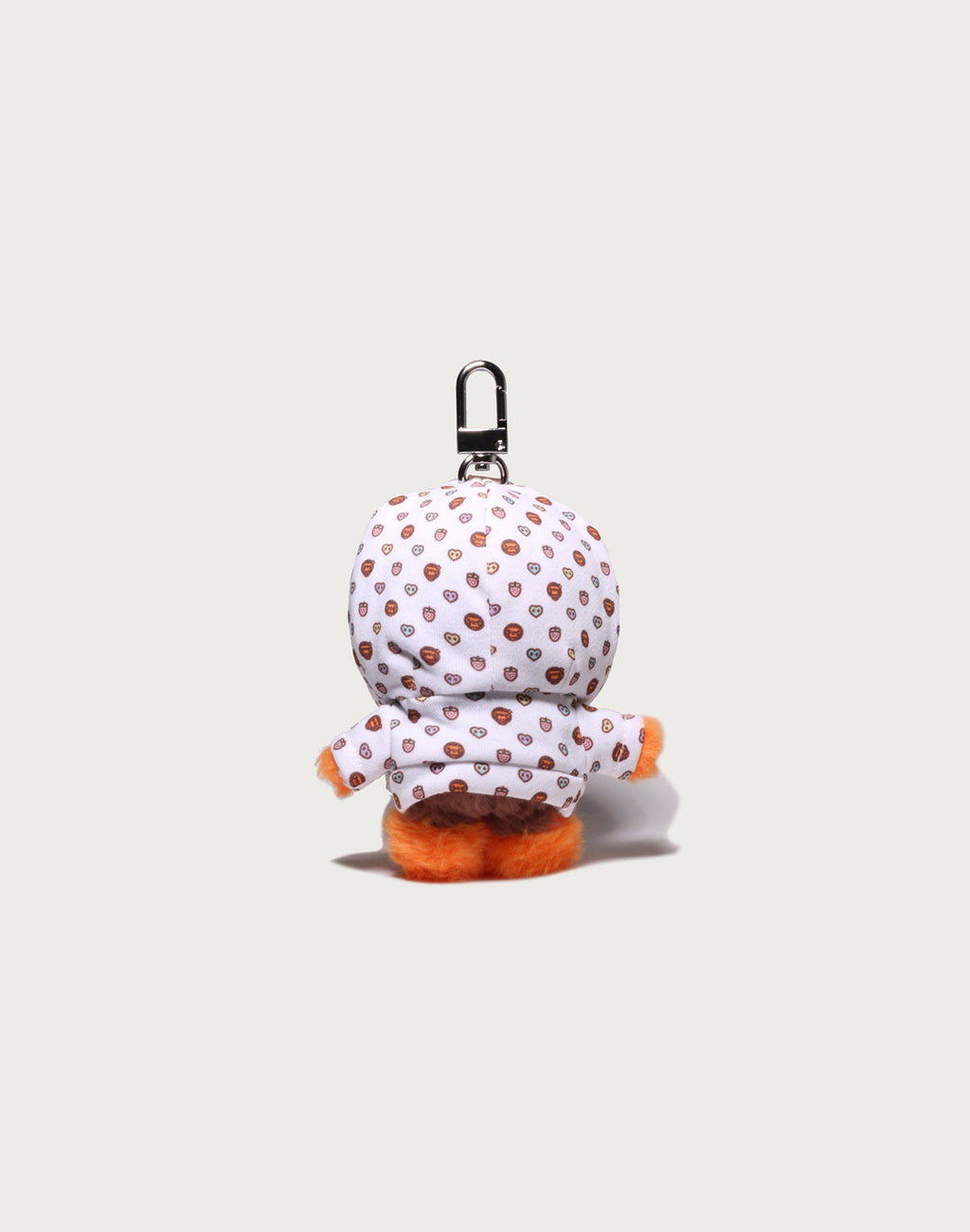 MILOGRAM SWEETS PATTERN HOODIE BABY MILO FUR DOLL KEYCHAIN LADIES