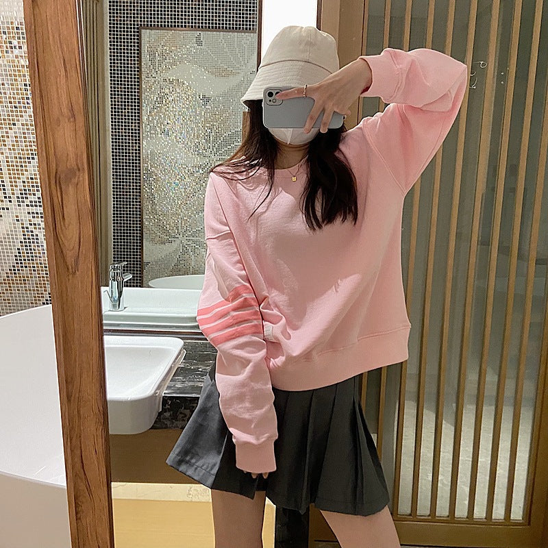 Thom Browne Women's Pink Hooded Sweatshirt Set