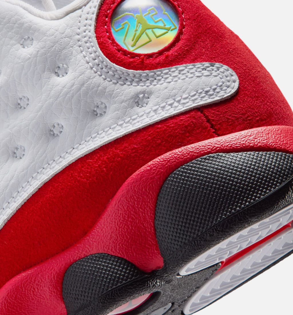 Air Jordan 13 Retro White And University Red Preschool Lifestyle Shoes - White/Black/True Red