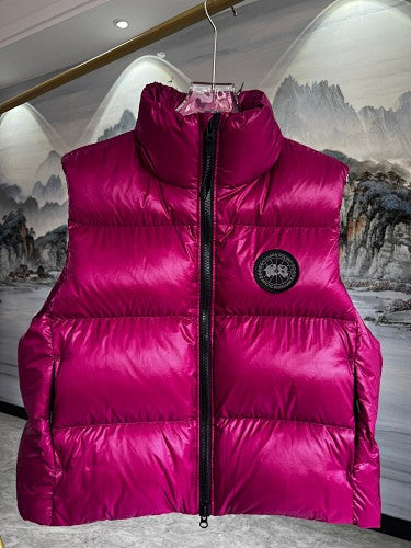 Canada Goose Women's Hot Pink Fuchsia Glossy Down Jacket