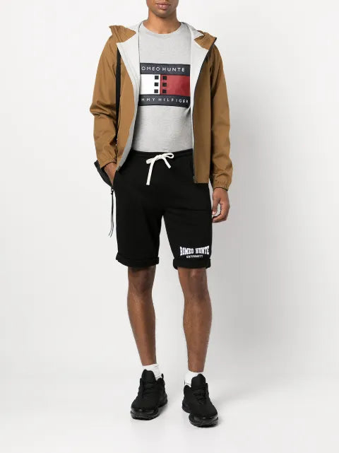 ROMEO HUNTE logo-print hooded jacket