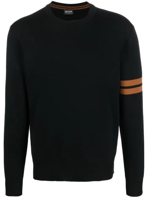 Zegna long-sleeve crew-neck jumper
