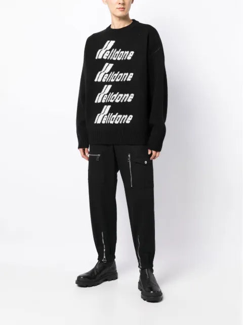 We11done logo-embroidered jumper
