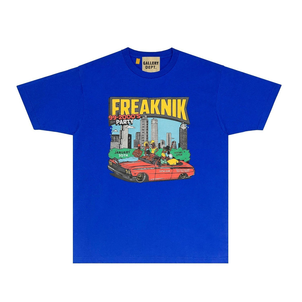 Gallery Dept T Shirt Retro Printed Loose Short-Sleeved Shirt