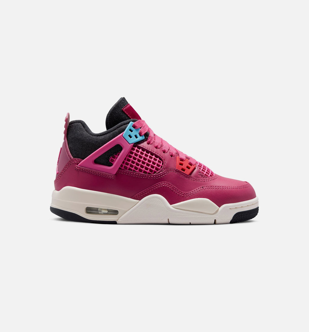 Air Jordan 4 Retro She's A Star Big Kids' Lifestyle Shoes - Sweet Beet/Desert Pink/Off Noir/Chalk