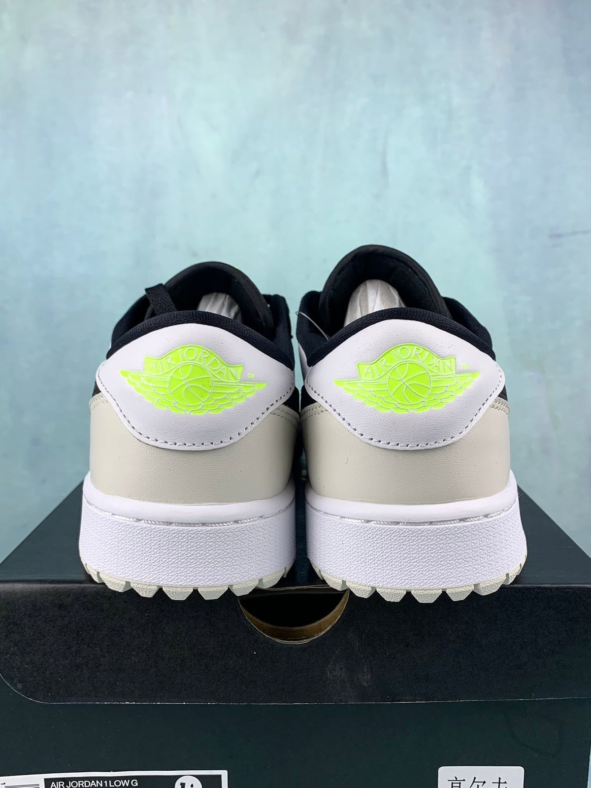 Air Jordan 1 Low Golf Black/White/Neon Green Unisex Sneakers DD9315-108