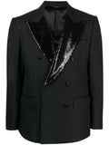 Dolce & Gabbana sequin-lapel double-breasted blazer