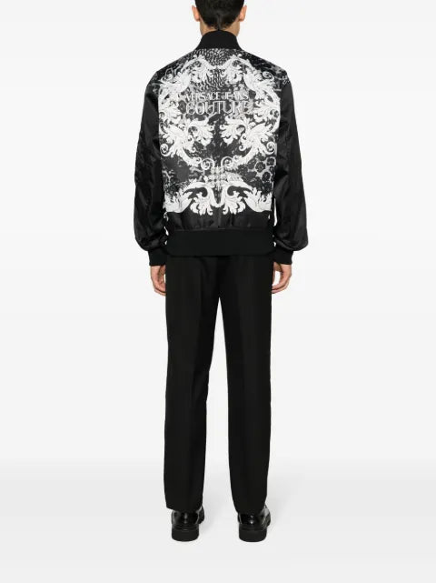 Versace Jeans Couture baroque-print bomber jacket