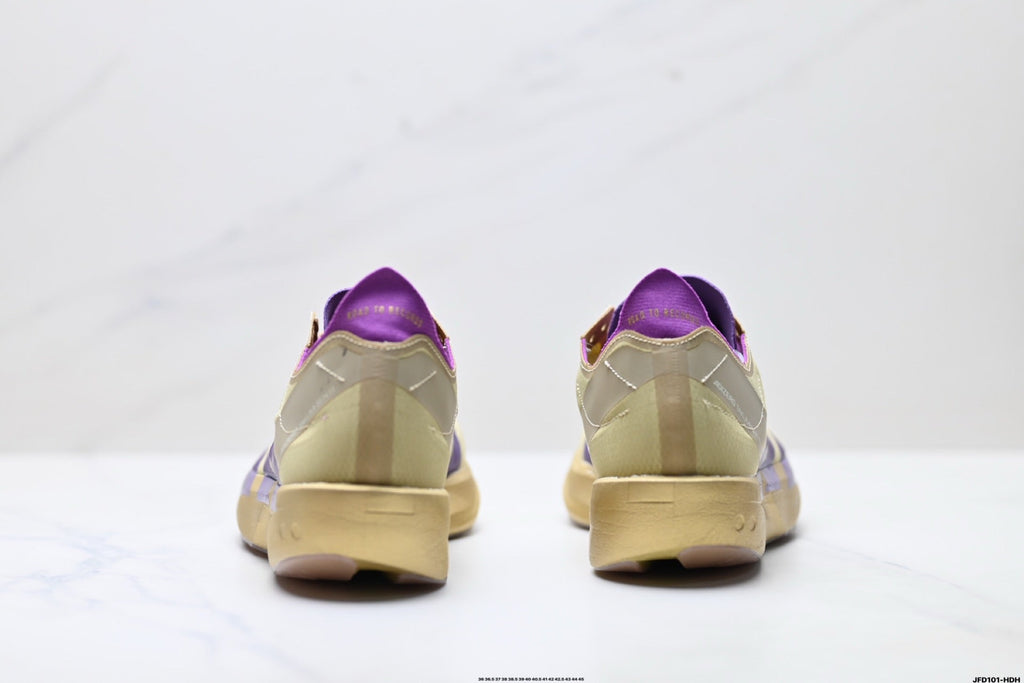 Adidas K81801650 Unisex Running Shoes - 2 Colorways incl. Purple/Beige & Neon Green/Purple