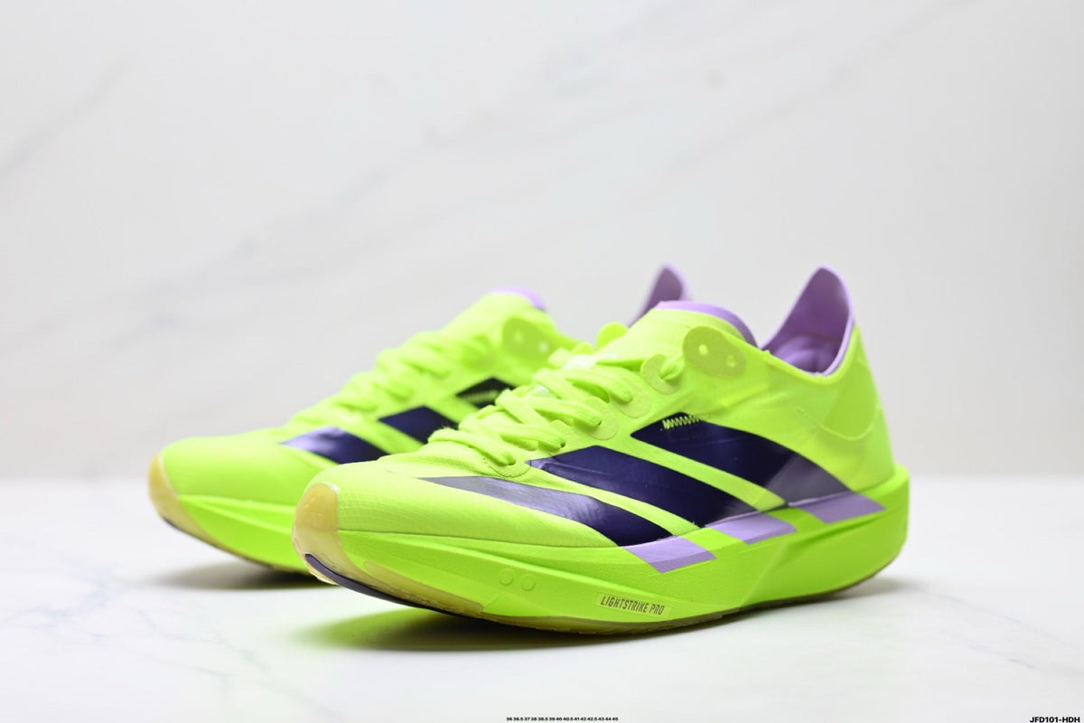 Adidas K81801650 Unisex Running Shoes - 2 Colorways incl. Purple/Beige & Neon Green/Purple