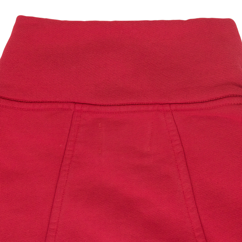 RED QUARTER ZIP SWEATER