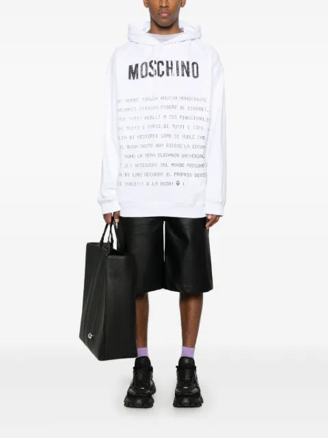 Moschino text-print hoodie