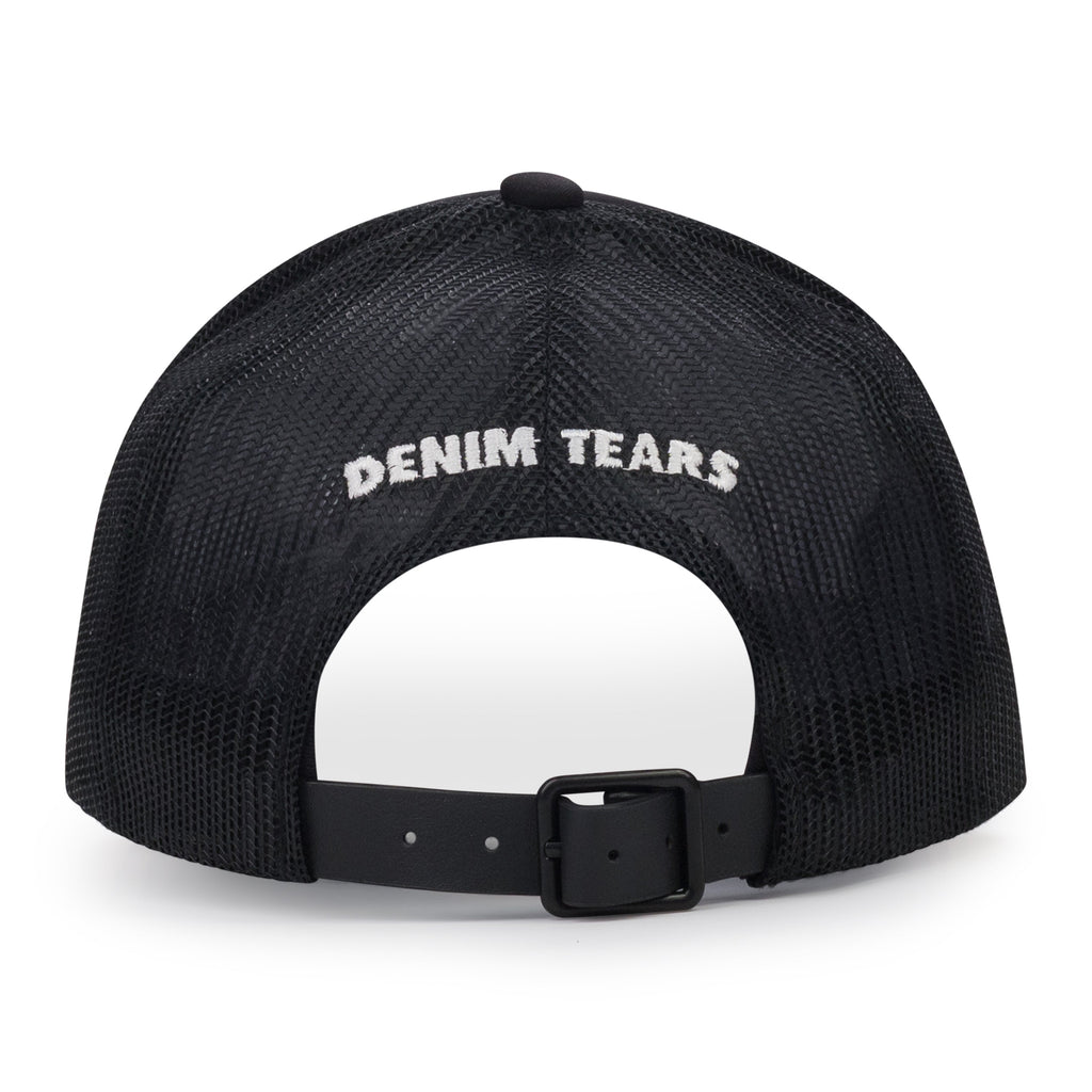 Black Crown Made of Cotton Trucker Hat