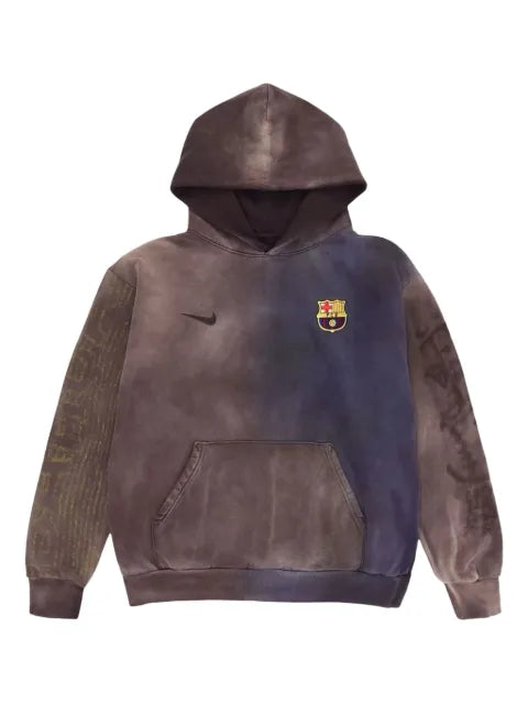 Travis Scott split-dye crest hoodie