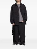 Y-3 multi-pocket button-fastening jacket