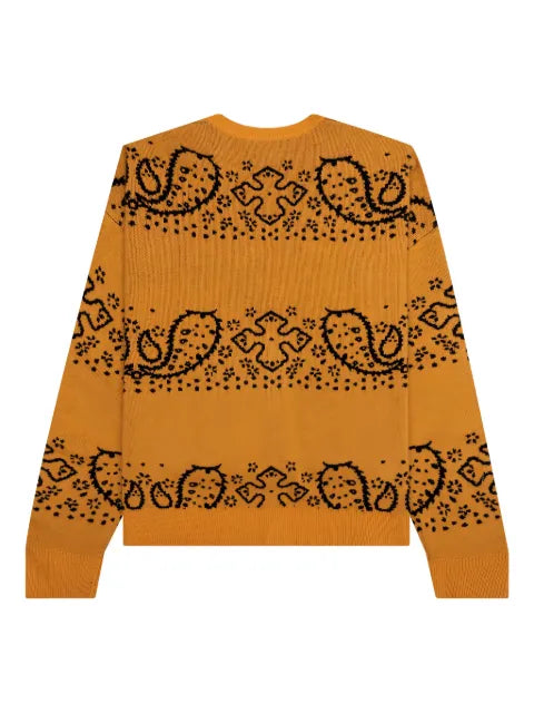RHUDE Bandana V-neck knit cardigan