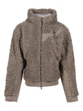 HELIOT EMIL Chiaroscuro fleece hooded jacket