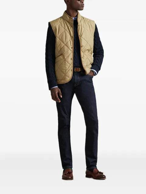 Polo Ralph Lauren quilted corduroy-trim gilet