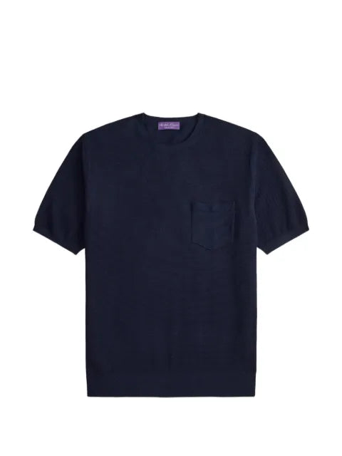 Ralph Lauren Purple Label short-sleeve knitted T-shirt