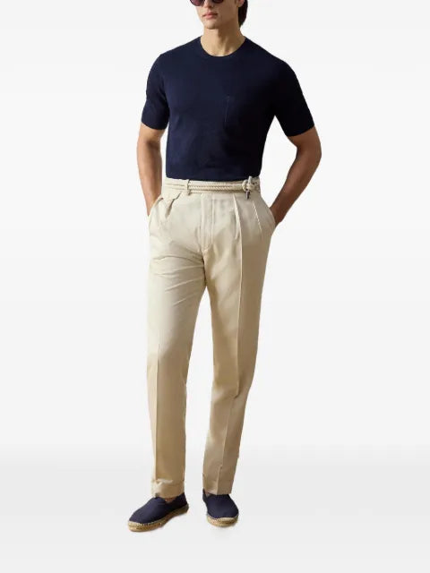 Ralph Lauren Purple Label short-sleeve knitted T-shirt