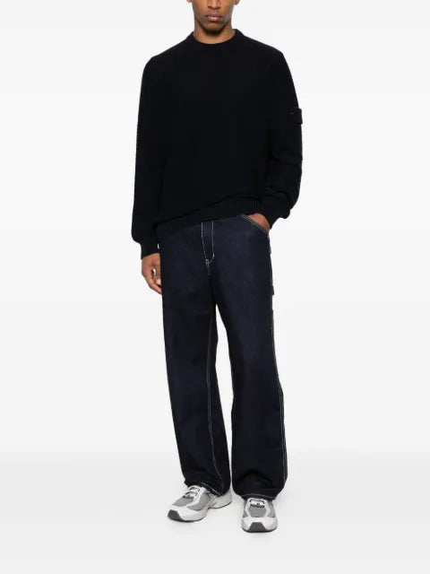 Stone Island 5100032 cotton cashmere S.I. ghost sweater