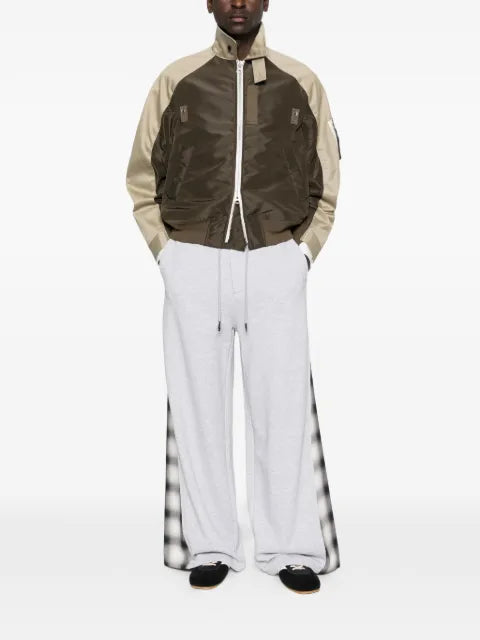 sacai colourblock zip jacket