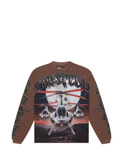 GODSPEED graphic-print long-sleeve sweatshirt