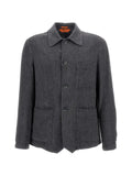 Barena button patch-pocket overshirt