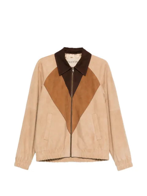 Valentino Garavani diamond panel collar jacket