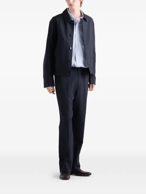 Prada mohair and wool blouson jacket