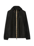 Burberry contrasting-trim hooded jacket