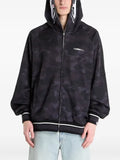 A BATHING APE® camo-print shark-motif hoodie