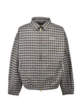 BREATH SCRIPT LOGO check-pattern jacket