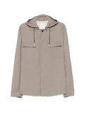 Eleventy hooded flap-pocket jacket