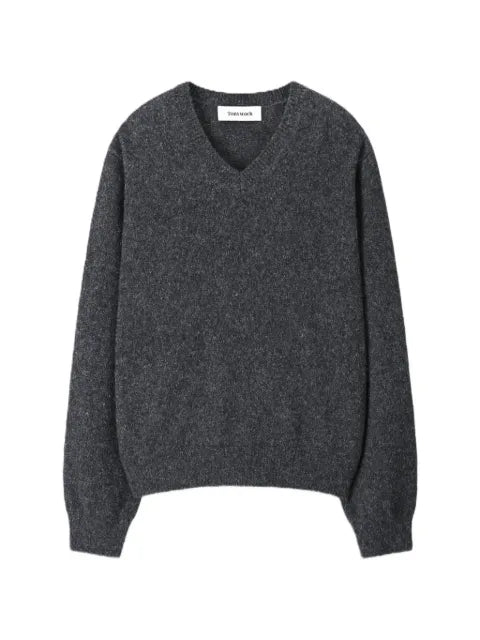 TONYWACK Shaggy Dog V-neck sweater