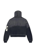 Vale logo-patch zip-up hoodie