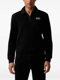 Ea7 Emporio Armani logo-patch quarter-zip sweatshirt