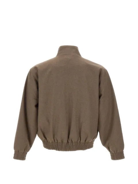 Drôle De Monsieur logo-embroidered elasticated jacket