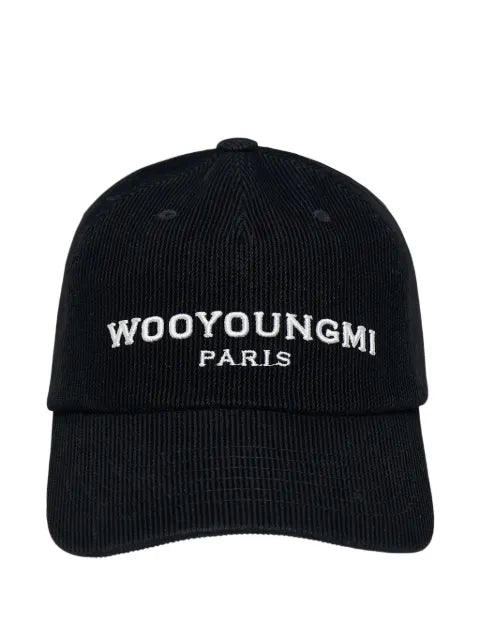 Wooyoungmi embroidered corduroy baseball cap