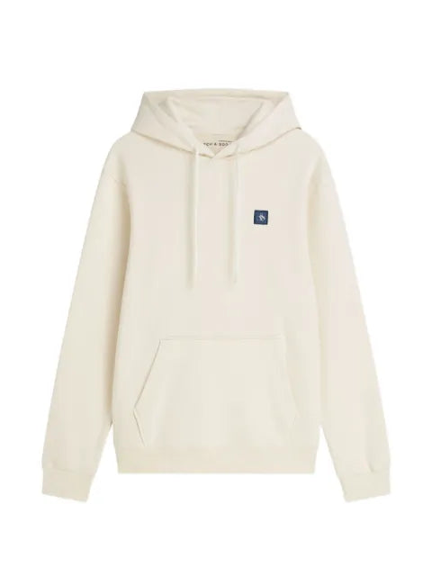 Scotch & Soda logo-patch drawstring hoodie