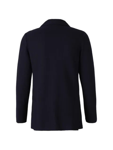Lardini herringbone-knit virgin wool jacket