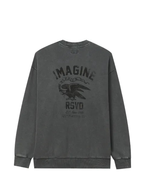 izzue graphic-print patch-detail sweatshirt