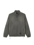 FIVE CM distressed quarter-zip sweater