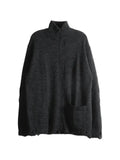 Yohji Yamamoto distressed zip-up sweater