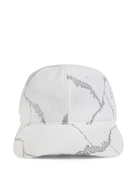 Lacoste ripstop marble-print baseball cap