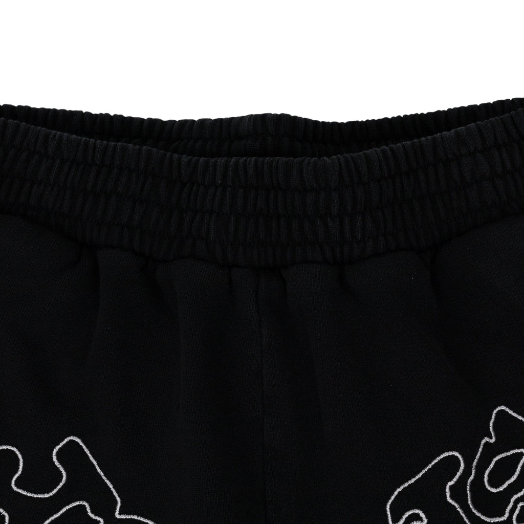 Black OG Logo Embroidered Sweatshorts