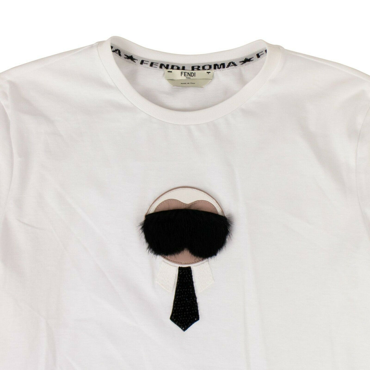 White Cotton 'Karl Monster' T-Shirt
