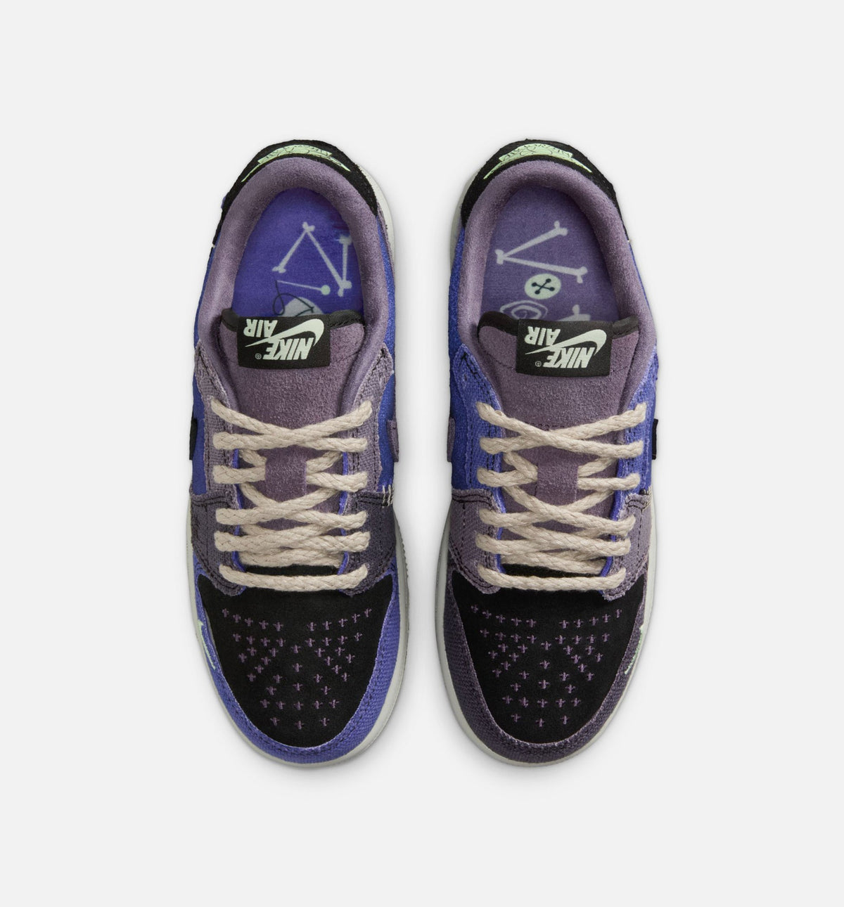 Air Jordan 1 Low OG Grade School Lifestyle Shoe - Regency Purple & Dark Raisin