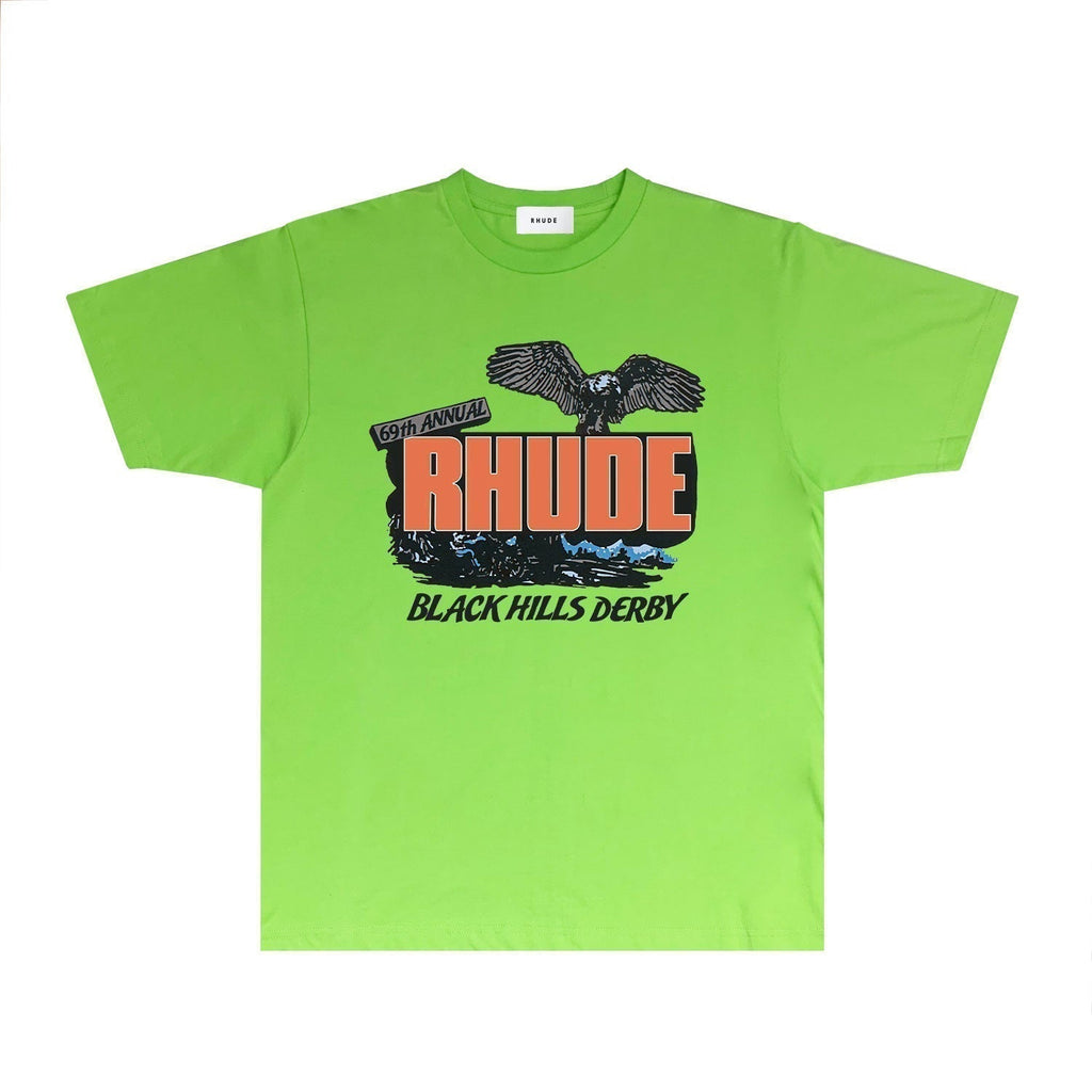 Rhude T-shirts Printed Trendy Pure Cotton