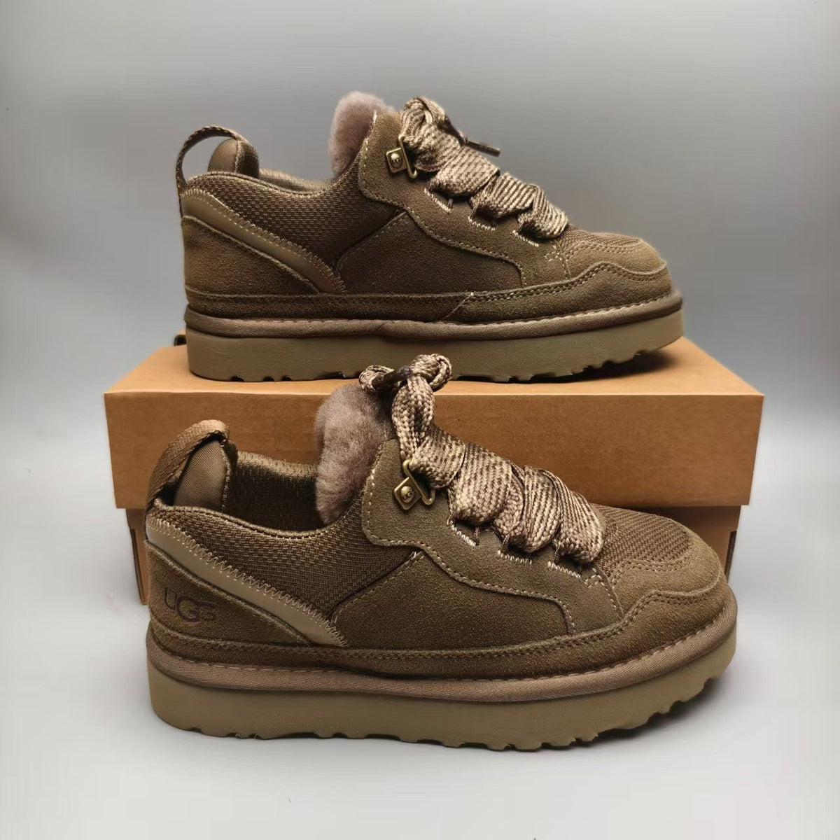 Walnut Mesh Couples Athletic Casual Sneakers — New Arrival | In Stock